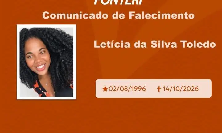 Com pesar, nos despedimos de Leticia da Silva Toledo.