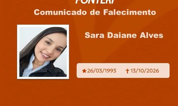 Com pesar, nos despedimos de Sara Daiane Alves