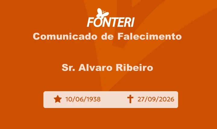 Com pesar, nos despedimos do Sr. Alvaro Ribeiro.  