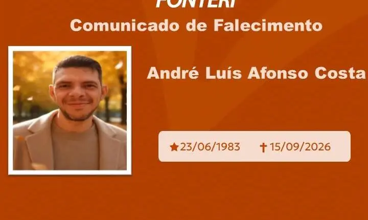 Com pesar, nos despedimos do Sr. André Luís Afonso Costa