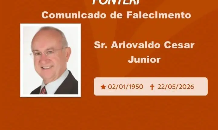 Com pesar, nos despedimos do Sr. Ariovaldo Cesar Junior 