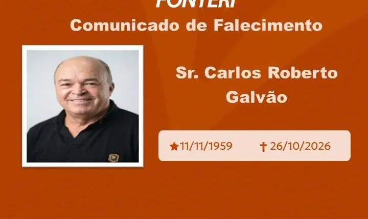 Com pesar, nos despedimos do Sr. Carlos Roberto Galvão    