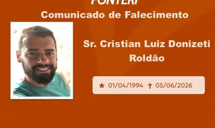 Com pesar, nos despedimos do Sr.Cristian Luiz Donizeti Roldão