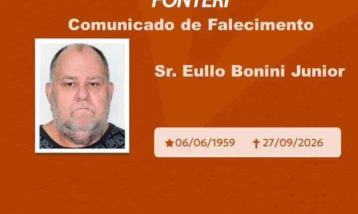 Com pesar, nos despedimos do Sr. Eullo Bonini Junior.  