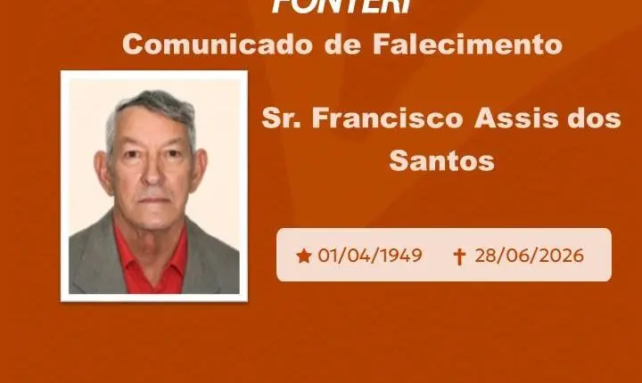 Com pesar, nos despedimos do Sr. Francisco Assis dos Santos