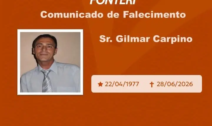 Com pesar, nos despedimos do Sr. Gilmar Carpino