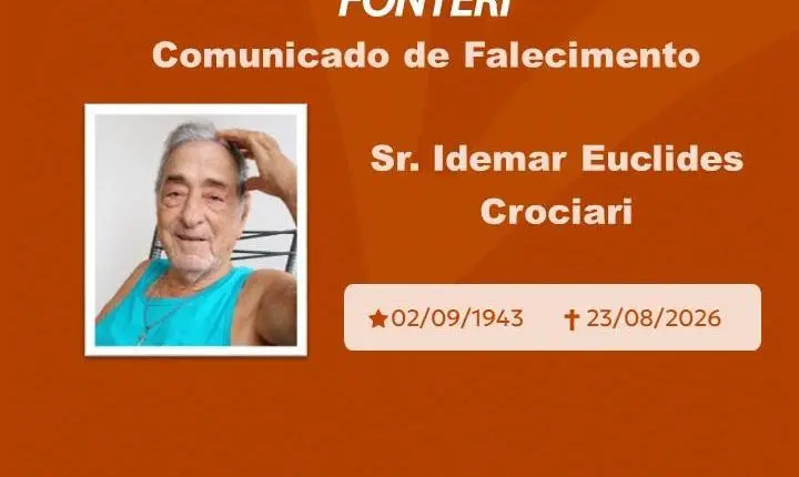 Com pesar, nos despedimos do Sr. Idemar Euclides Crociari 