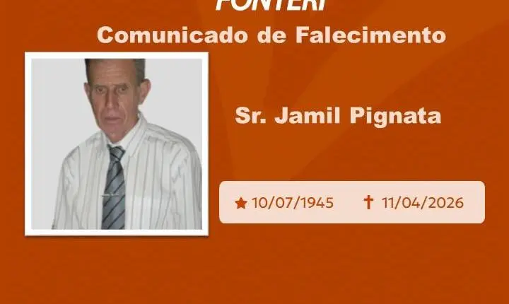 Com pesar, nos despedimos do Sr. Jamil Pignata 