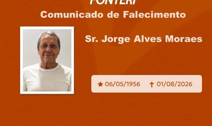 Com pesar, nos despedimos do Sr. Jorge Alves Moraes