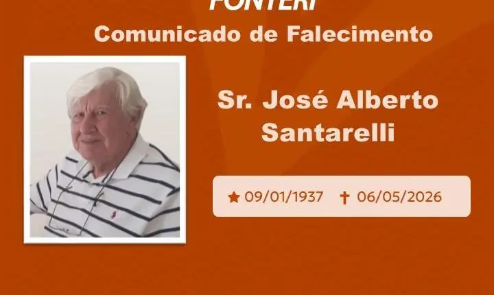 Com pesar, nos despedimos do Sr. José Alberto Santarelli 