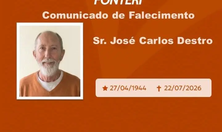 Com pesar, nos despedimos do Sr. José Carlos Destro