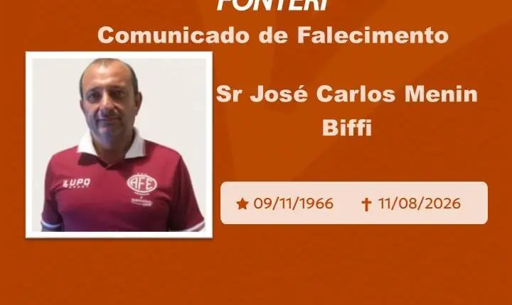 Com pesar, nos despedimos do Sr. José Carlos Menin Biffi