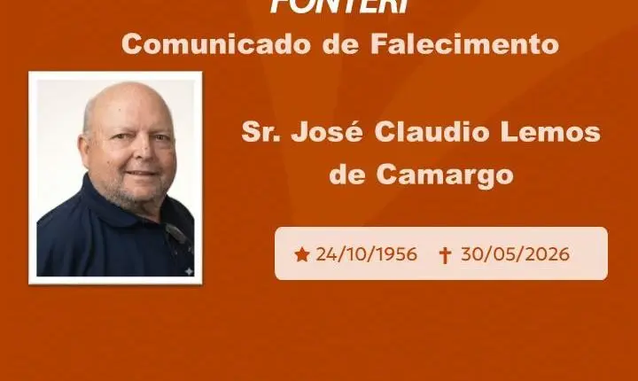 Com pesar, nos despedimos do Sr. José Claudio Lemos de Camargo.