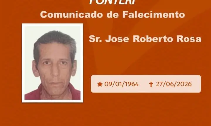 Com pesar, nos despedimos do Sr. Jose Roberto Rosa