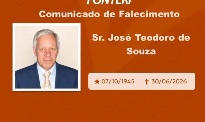 Com pesar, nos despedimos do Sr. José Teodoro de Souza