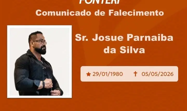 Com pesar, nos despedimos do Sr. Josue Parnaiba da Silva