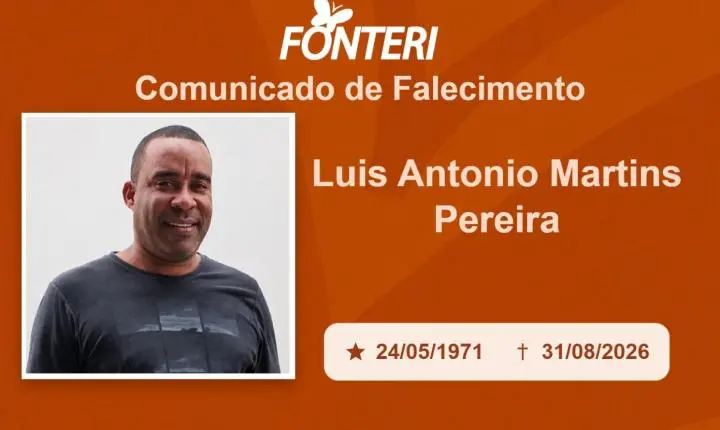 Com pesar, nos despedimos do Sr. Luis Antonio Martins Pereira 