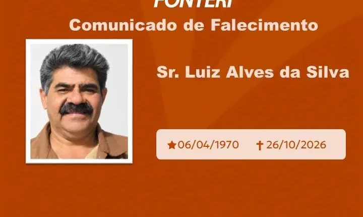 Com pesar, nos despedimos do Sr. Luiz Alves da Silva 