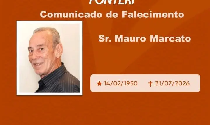 Com pesar, nos despedimos do Sr. Mauro Marcato.