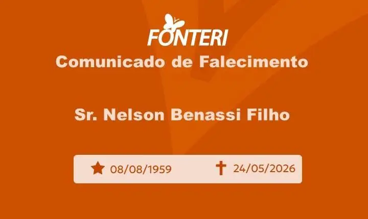 Com pesar, nos despedimos do Sr. Nelson Benassi Filho 