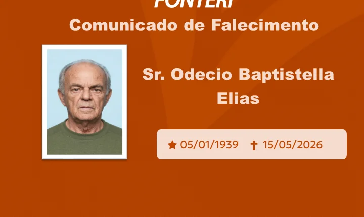 Com pesar, nos despedimos do Sr. Odecio Baptistella Elias