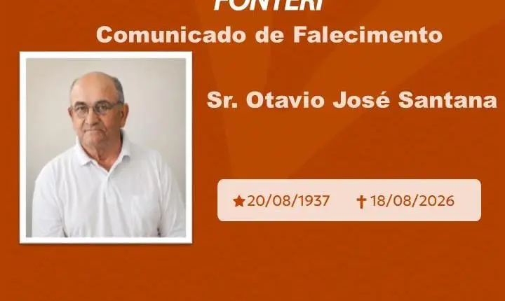 Com pesar, nos despedimos do Sr. Otavio José Santana