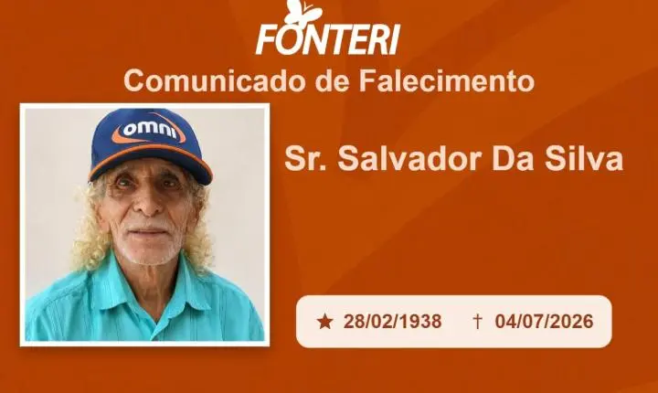 Com pesar, nos despedimos do Sr. Salvador da Silva