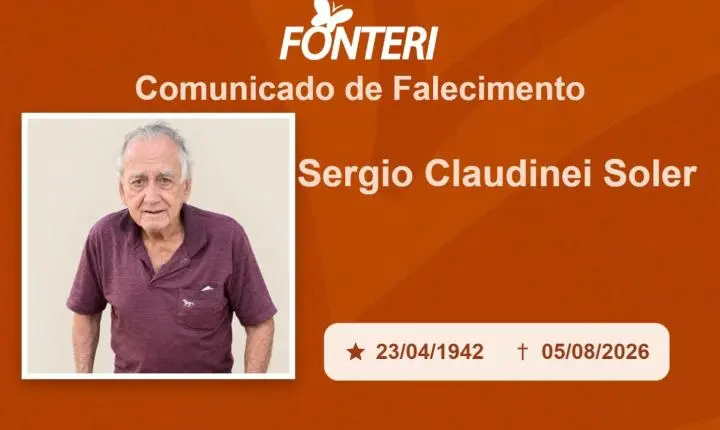 Com pesar, nos despedimos do Sr. Sergio Claudinei Soler 