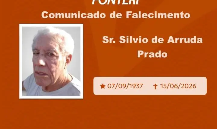 Com pesar, nos despedimos do Sr. Silvio de Arruda Prado 