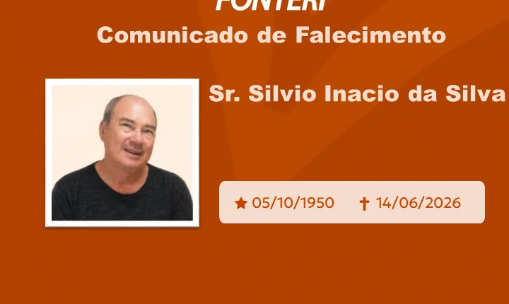 Com pesar, nos despedimos do Sr. Silvio Inacio da Silva