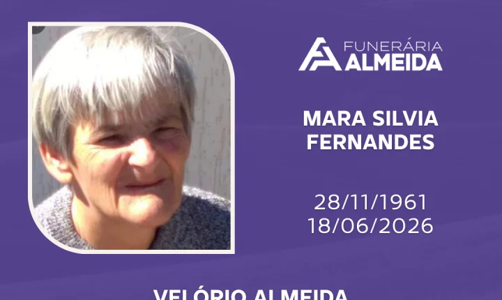 Comunicamos o Falecimento da Sra. MARA SILVIA FERNANDES