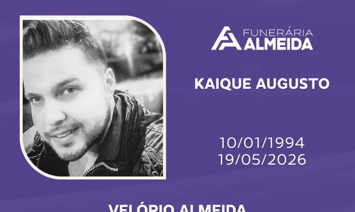Comunicamos o falecimento do Jovem KAIQUE AUGUSTO