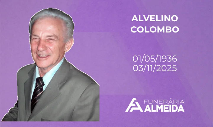 Comunicamos o falecimento do SR. ALVELINO COLOMBO  mais conhecido como COLOMBO 