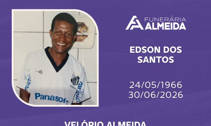 Comunicamos o Falecimento do SR. EDSON DOS SANTOS