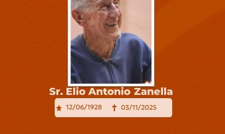 Comunicamos o falecimento do Sr. Elio Antonio Zanella