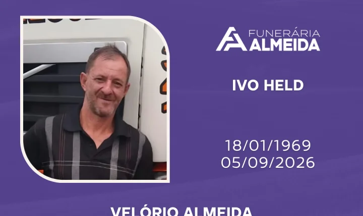 Comunicamos o Falecimento do Sr. IVO HELD