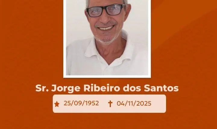 Comunicamos o falecimento do Sr. Jorge Ribeiro dos Santos