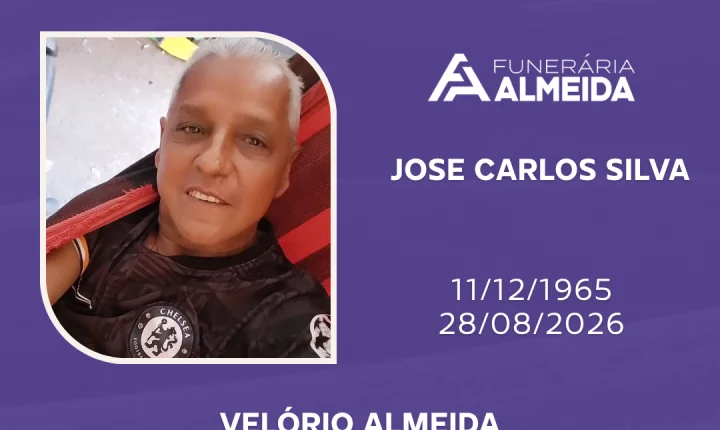 Comunicamos o falecimento do SR. JOSE CARLOS SILVA