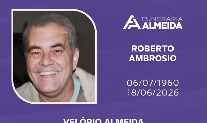 Comunicamos o falecimento do SR. ROBERTO AMBROSIO (conhecido como TERROR)