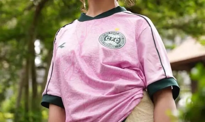 Coritiba apresenta a Camisa Sakura em homenagem ao Outubro Rosa