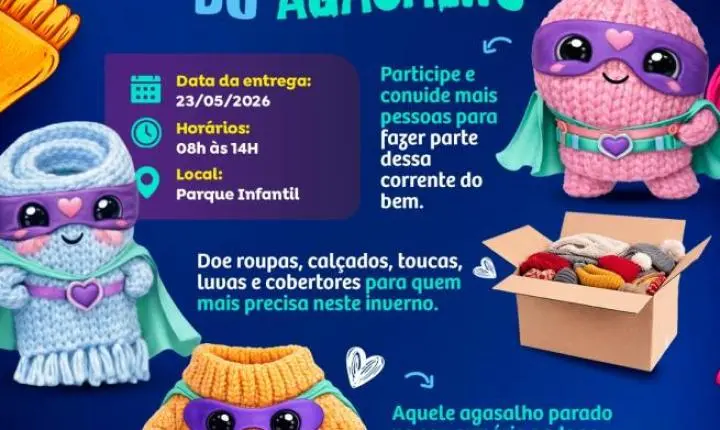 Dia 'D' da Campanha do Agasalho 2026 Acontece no Parque Infantil