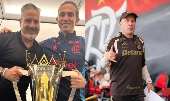 Diretor do Flamengo critica Filipe Luís e compara técnico com Leonardo Jardim