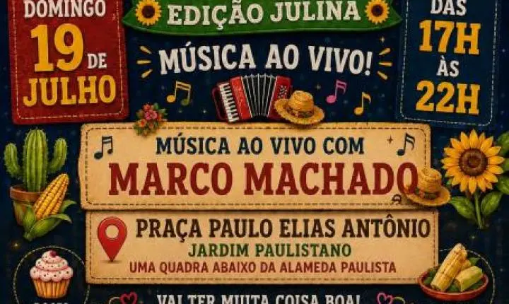 Feira Sabores & Mimos leva ritmo julino ao Jardim Paulistano neste domingo