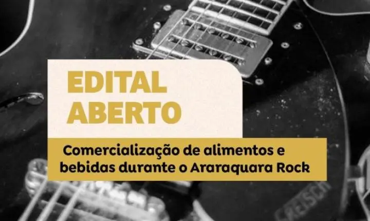 Edital para comercialização de alimentos e bebidas no Araraquara Rock 2026 é lançado