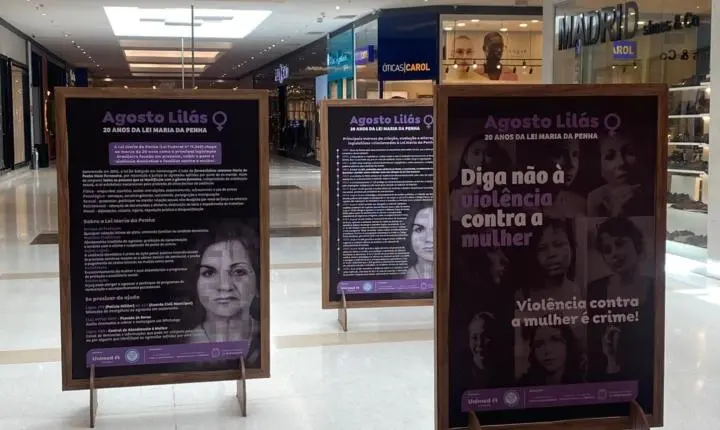 Exposição marca os 20 anos da Lei Maria da Penha e amplia acesso à informação sobre rede de apoio às mulheres em Araraquara 