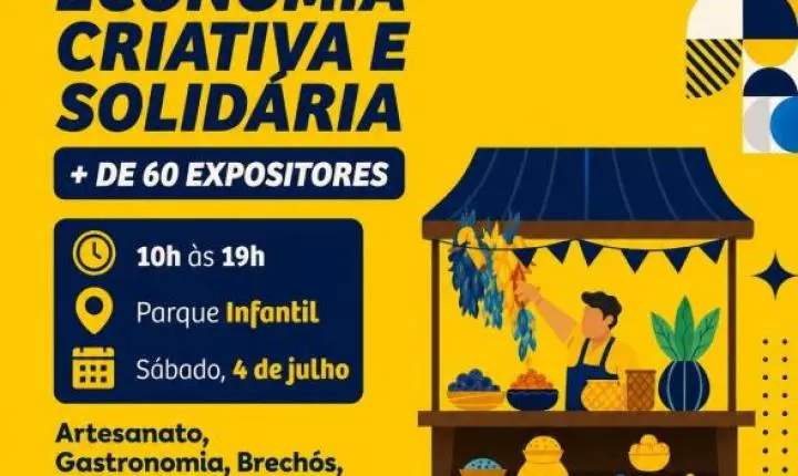 Parque Infantil recebe edição da Feira Municipal de Economia Criativa neste sábado