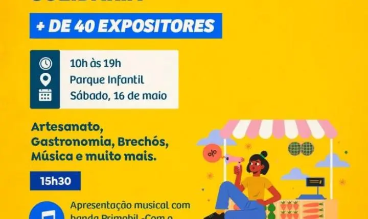Feira Municipal de Economia Criativa e Solidária ocorre no Parque Infantil neste sábado