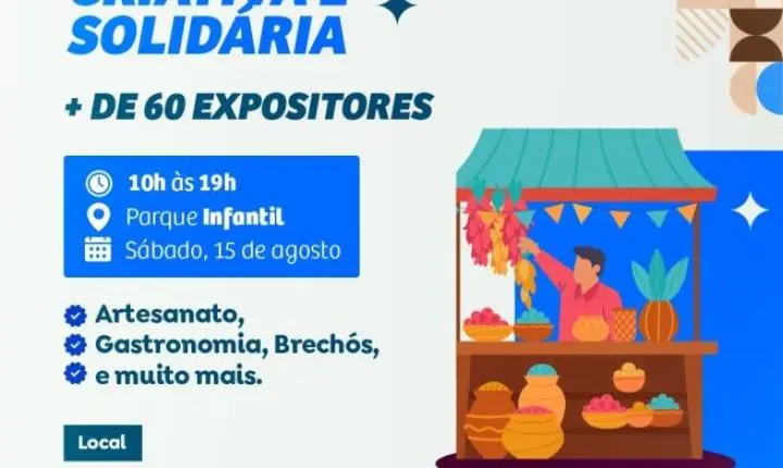 Parque Infantil recebe edição da feira municipal com 60 expositores