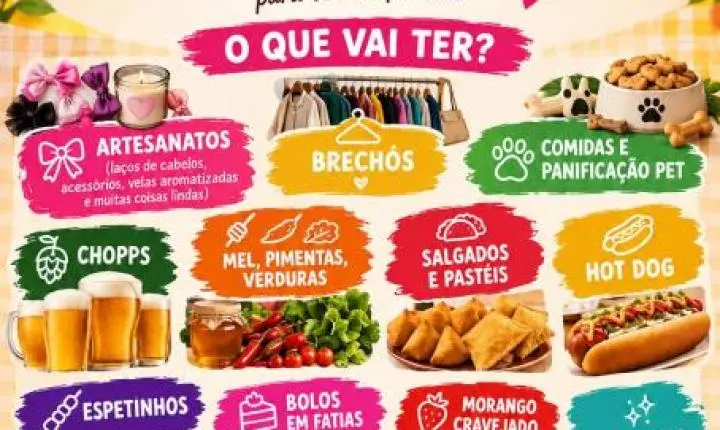 Feira Sabores e Mimos agita Araraquara nesta sexta-feira com gastronomia e arte