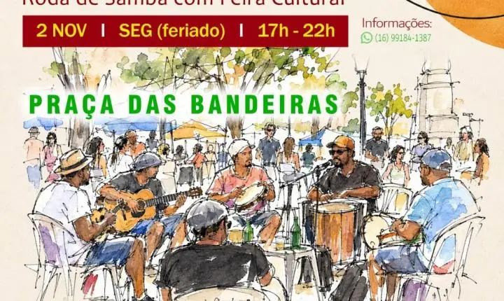 Projeto Sambaquara e feira cultural agitam feriado na Praça das Bandeiras